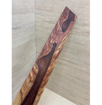 Эбен Красный заготовка накладки для электрогитары Тангент АА 7.5(6)х75-55х502 мм-5