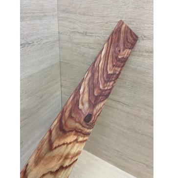 Эбен Красный заготовка накладки для электрогитары Тангент АА 7.5(6)х75-55х502 мм-6