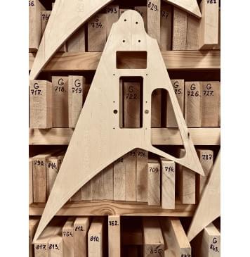 Jackson X Series Rhoads RRX24, 25,5", гриф на болтах (Bolt-On), Heel cut, Floyd Rose FRTS2000, 24 лада, комплект для фрезеровки гитары, фанера 8мм-2