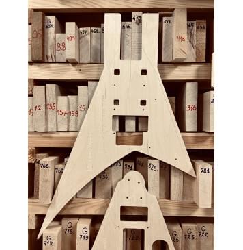 Jackson X Series Rhoads RRX24, 25,5", гриф на болтах (Bolt-On), Heel cut, Floyd Rose FRTS2000, 24 лада, комплект для фрезеровки гитары, фанера 8мм-4