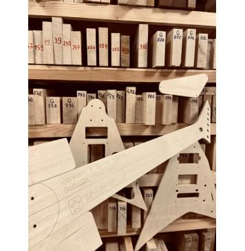 Jackson X Series Rhoads RRX24, 25,5", гриф на болтах (Bolt-On), Heel cut, Floyd Rose FRTS2000, 24 лада, комплект для фрезеровки гитары, фанера 8мм-9