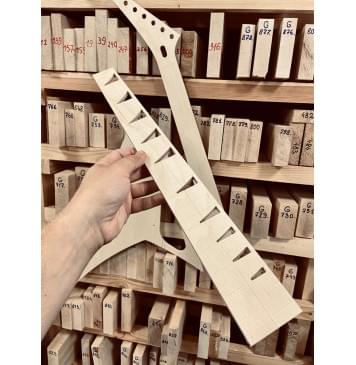 Jackson X Series Rhoads RRX24, 25,5", гриф на болтах (Bolt-On), Heel cut, Floyd Rose FRTS2000, 24 лада, комплект для фрезеровки гитары, фанера 8мм-12