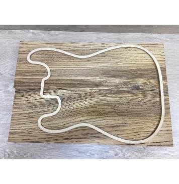 Зебрано заготовка корпуса Рад А 47х177х520-530 мм 2 шт. (червоточины)-10