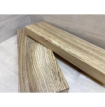 Зебрано заготовка корпуса Рад А 47х177х520-530 мм 2 шт. (червоточины)-6