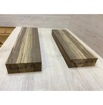 Корина Чёрная заготовка корпуса гитары со сквозным грифом Радиал ААА 49х127-130х435-475 мм 2шт Корина Чёрная заготовка корпуса гитары со сквозным грифом Радиал ААА 49х127-130х435-475 мм 2шт-1