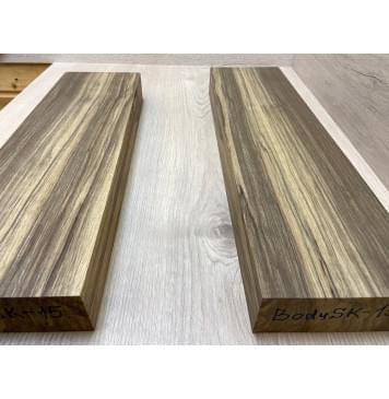 Корина Чёрная заготовка корпуса гитары со сквозным грифом Радиал ААА 49х127-130х435-475 мм 2шт Корина Чёрная заготовка корпуса гитары со сквозным грифом Радиал ААА 49х127-130х435-475 мм 2шт-3