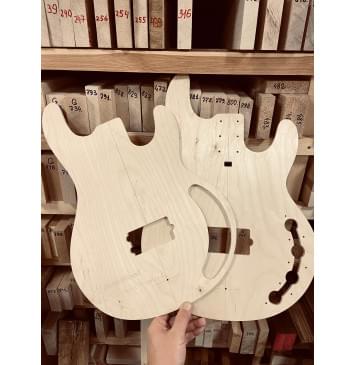 Music Man Classic StingRay 4, полный комплект для фрезеровки гитары, фанера 8мм-6