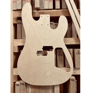 Charvel Model 1B Bass Red 1980's Japan, полный комплект для фрезеровки гитары, фанера 8мм-4