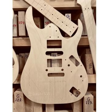 Шаблоны Ibanez RG (Floyd Rose Gotoh 1996 + Fixed Bridge Gotoh GTC-101), комплект для фрезеровки гитары, фанера 8мм-2