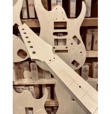 Шаблоны Ibanez RG (Floyd Rose Gotoh 1996 + Fixed Bridge Gotoh GTC-101), комплект для фрезеровки гитары, фанера 8мм-8