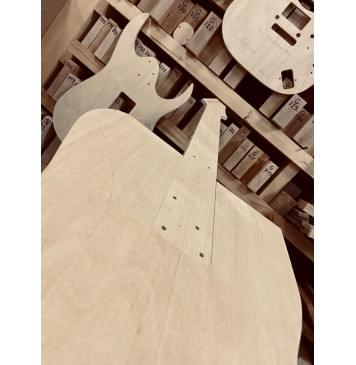 Шаблоны Ibanez RG (Floyd Rose Gotoh 1996 + Fixed Bridge Gotoh GTC-101), комплект для фрезеровки гитары, фанера 8мм-7