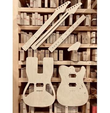 Suhr Modern T24 + Gotoh 510FX, полный комплект для фрезеровки гитары, фанера 8мм Suhr Modern T24 + Gotoh 510FX, полный комплект для фрезеровки гитары, фанера 8мм-0