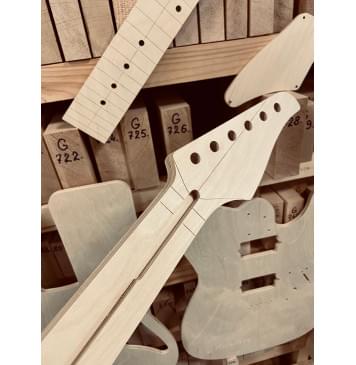 Suhr Modern T24 + Gotoh 510FX, полный комплект для фрезеровки гитары, фанера 8мм Suhr Modern T24 + Gotoh 510FX, полный комплект для фрезеровки гитары, фанера 8мм-1