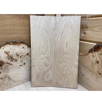 Ясень Белый заготовка на топ для Тревел гитары Тангент ААА 7х147х430 мм - 2 шт.(книжкой)-0