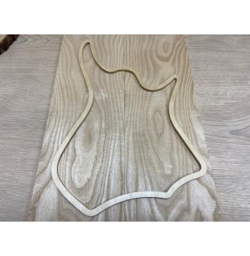 Ясень Белый заготовка на топ для Тревел гитары Тангент ААА 8х145х440 мм - 2 шт.(книжкой)-3