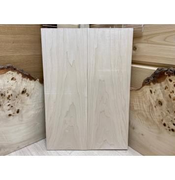 Клён Белый заготовка на топ для Тревел гитары Тангент АА 10х139х395 мм - 2 шт.(книжкой)-0