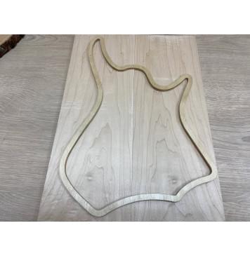 Клён Белый заготовка на топ для Тревел гитары Тангент АА 10х139х395 мм - 2 шт.(книжкой)-2