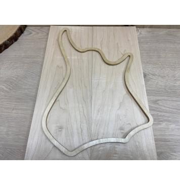 Клён Белый заготовка на топ для Тревел гитары Тангент АА 10х139х395 мм - 2 шт.(книжкой)-1