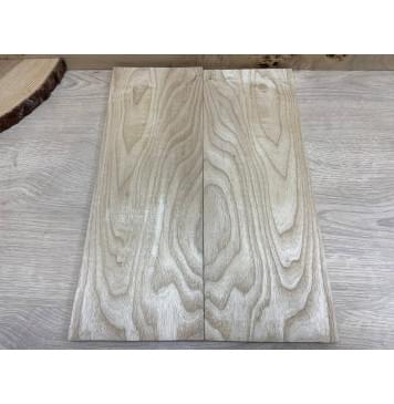 Ясень Белый заготовка на топ для Тревел гитары Тангент АА 9х146х405 мм - 2 шт.(книжкой)-1