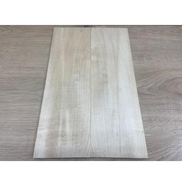 Клён Белый заготовка на топ для Тревел гитары Смешанный АА 7,5х130х420 мм - 2 шт.(книжкой)-0