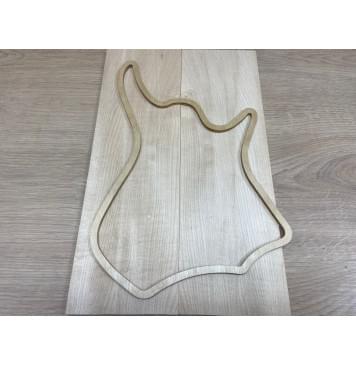 Клён Белый заготовка на топ для Тревел гитары Смешанный АА 7,5х130х420 мм - 2 шт.(книжкой)-3