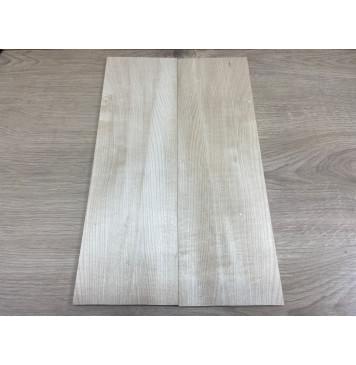 Клён Белый заготовка на топ для Тревел гитары Смешанный АА 7,5х130х420 мм - 2 шт.(книжкой)-2