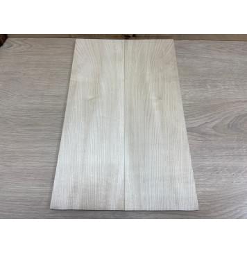 Клён Белый заготовка на топ для Тревел гитары Смешанный АА 8х130х420 мм - 2 шт.(книжкой)-0