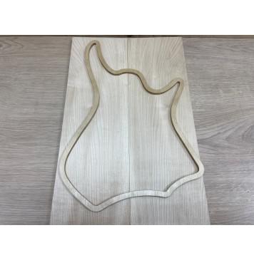 Клён Белый заготовка на топ для Тревел гитары Смешанный АА 8х130х420 мм - 2 шт.(книжкой)-3