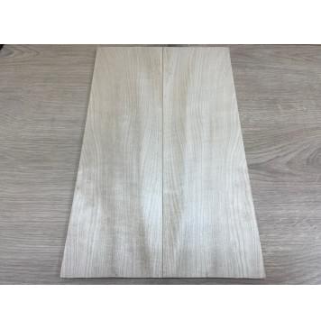 Клён Белый заготовка на топ для Тревел гитары Смешанный ААА 8х129х410 мм - 2 шт.(книжкой)-0