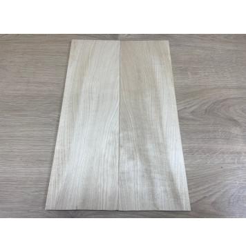 Клён Белый заготовка на топ для Тревел гитары Смешанный ААА 8х129х410 мм - 2 шт.(книжкой)-2