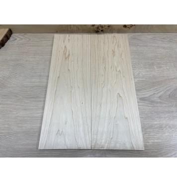 Клён Белый заготовка на топ для Тревел гитары Тангент АА 8х140х400 мм - 2 шт.(книжкой)-2