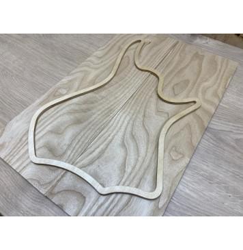 Ясень Белый заготовка на топ для Тревел гитары Тангент ААА 7х147х440 мм - 2 шт.(книжкой)-2