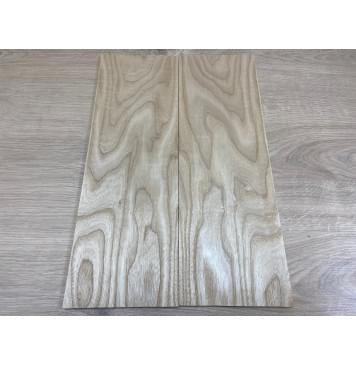 Ясень Белый заготовка на топ для Тревел гитары Тангент ААА 7х147х440 мм - 2 шт.(книжкой)-0