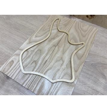 Ясень Белый заготовка на топ для Тревел гитары Тангент ААА 7х147х440 мм - 2 шт.(книжкой)-3