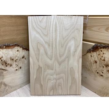 Ясень Белый заготовка на топ для Тревел гитары Тангент ААА 7х147х440 мм - 2 шт.(книжкой)-1