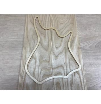 Ясень Белый заготовка на топ для Тревел гитары Тангент ААА 7х147х440 мм - 2 шт.(книжкой)-2