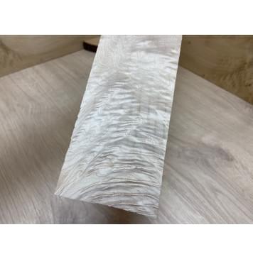 Клён Белый Явор, Волнистый заготовка накладки для электрогитары Тангент ААА Волна АА 11х70х610 мм-0