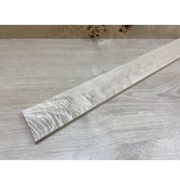 Клён Белый Явор, Волнистый заготовка накладки для электрогитары Тангент ААА Волна АА 11х70х610 мм-2