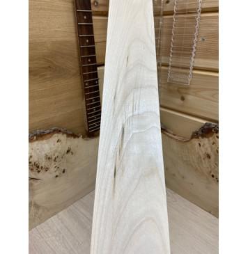 Клён "Гнилой" заготовка накладки для бас-гитары Смешанный АА 8х100х730 мм-0