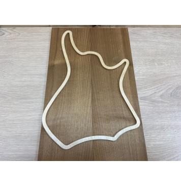 Клён Белый (Печёный) заготовка на топ для Тревел гитары Смешанный АА 9х132х435 мм - 2 шт.(книжкой)-3