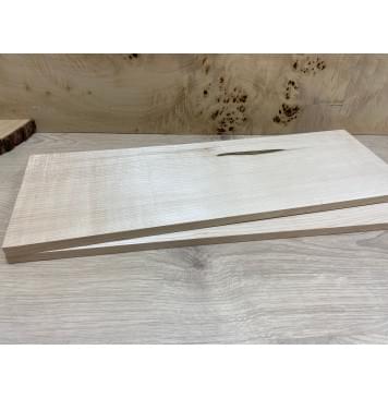 Клён Белый заготовка на топ Радиал А 10х172х515 мм - 2 шт. (книжкой)-1