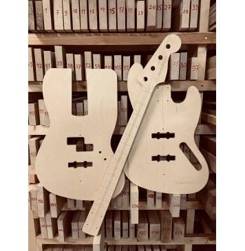 Fender Jazz Bass, полный комплект для фрезеровки гитары, фанера 8мм.-0