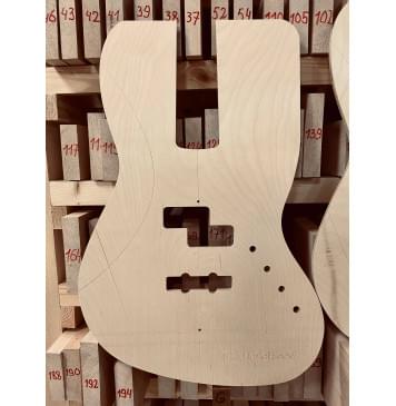 Fender Jazz Bass, полный комплект для фрезеровки гитары, фанера 8мм.-1