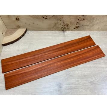 Падук заготовка накладки для бас-гитары Смешанный АА 9,5х105х740 мм-0