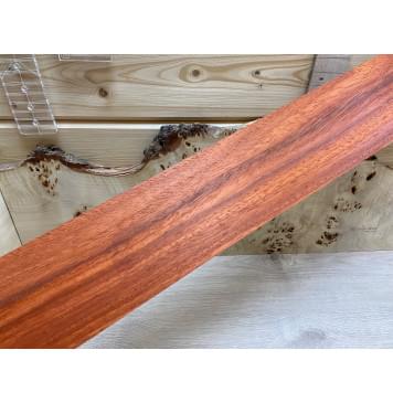 Падук заготовка накладки для бас-гитары Смешанный АА 9,5х105х740 мм-2