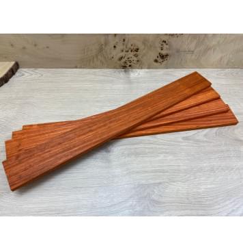 Падук заготовка накладки для электрогитары Радиал А 10,5х63х555 мм-3