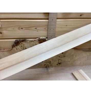 Клён "Гнилой" заготовка накладки для бас-гитары Радиал АА 9х94х755 мм-1