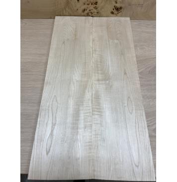 Клён Белый заготовка на топ для Тревел гитары Смешанный АА 10х155х570 мм - 2 шт. (книжкой)-0