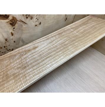 Ясень Белый Волнистый заготовка на топ Смешанный ААА Волна ААА 7,5х172х570 мм - 2 шт. (книжкой)-3