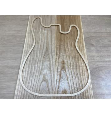 Ясень Белый Волнистый заготовка на топ Смешанный ААА Волна ААА 7,5х172х570 мм - 2 шт. (книжкой)-2